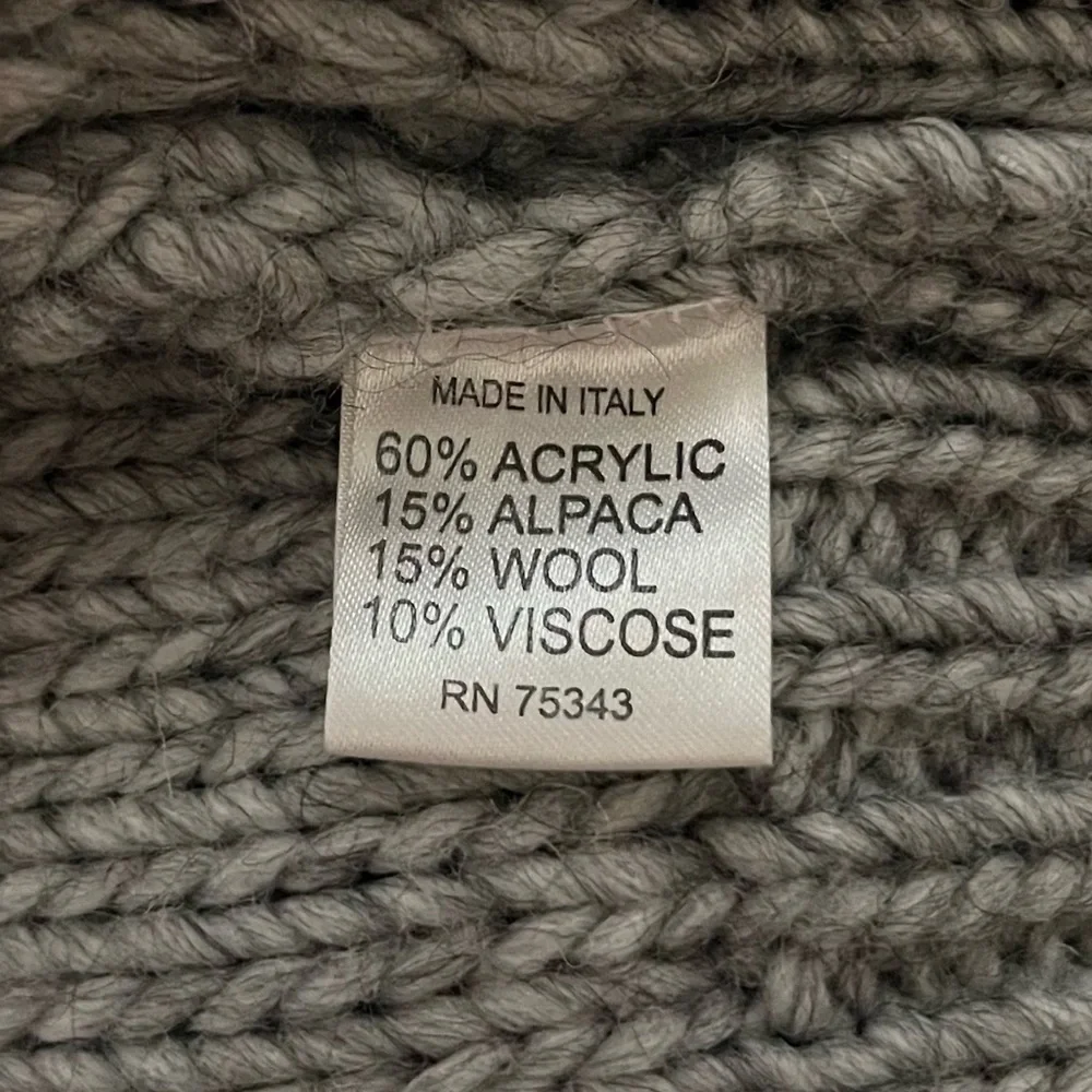 Anthropologie Gray Chunky Knit Open Cardigan - Picture 7 of 7